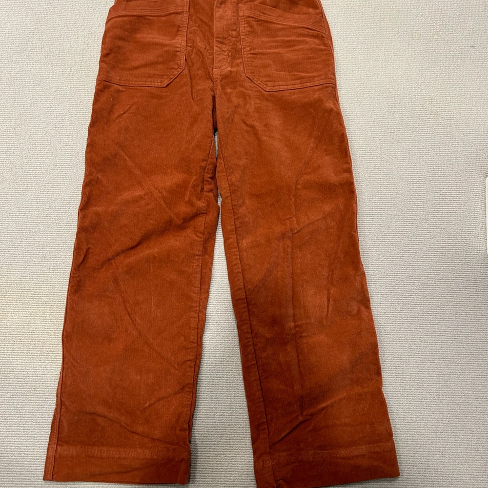 Patagonia women’s wide leg, high waist, corduroy pants.